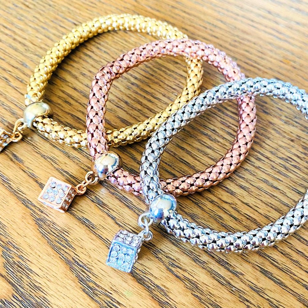 Box Charm Bracelet Set